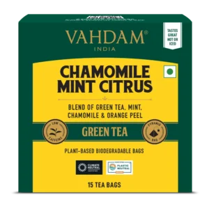 Chamomile Mint Citrus Green Tea Bags - 15 Tea Bags